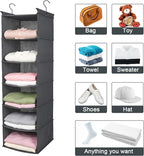 MAX Houser 6 Tier Shelf Hanging Closet Organizer, Closet Hanging Shelf - Image 7
