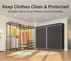 VIPEK V5LC Garment Rack Heavy Duty Covered Clothes Racks - Image 5