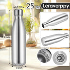 25oz Cola-Bottle Shaped Stainless Steel Leak-proof Water Bottle, Double Wall - Image 2