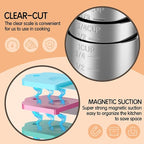 Magnetic Measuring Cups, 8 Stainless Steel Nesting Measuring Cup Set - Image 2