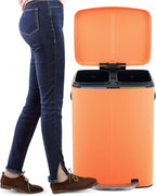 happimess HPM1005K Marco Rectangular 10.6-Gallon Double Bucket Trash Can - Image 6
