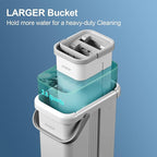 JOYMOOP Mop and Bucket with Wringer Set, Flat Squeeze Mop with Bucket, Dust Mop - Image 4