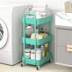Sywhitta 3-Tier Plastic Rolling Utility Cart - Image 4