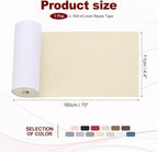 PATIKIL 70x4.4 Inch Linen Repair Tape, Repair Fabric Patch Self Adhesive Couch - Image 2