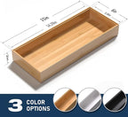Bamboo Drawer Organizer, Stackable Utensil Organizer - Image 6