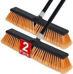 PBHEPJ 18 Inchs Push Broom Outdoor Heavy Duty, Shop Broom by PBHEPJ