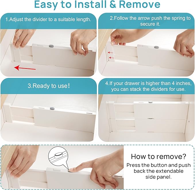 Vtopmart 12 Pack Drawer Dividers - Image 2