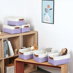 DULLEMELO Small Storage Baskets 6 Pack, Fabric Collapsible Gift Storage Baskets - Image 4