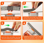 2Pcs Mini Foldable Desktop Mop, Self Squeezing Sponge Mop, Portable Versatile - Image 4