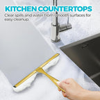 2PACK 10-Inch Golden All-Purpose Shower Squeegee - Image 6
