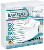 PlushDeluxe Premium Bamboo Mattress Protector – Twin Size, Waterproof, & Ultra by PlushDeluxe