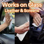 Car Wipes Extra Large 8" x 8" Car Interior Cleaning Wipes Leather Wipes - Image 3