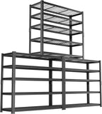 Storage Shelves Heavy Duty, 5-tier Adjustable Metal Industrial Utility Shelf by ROOMTEC