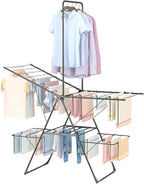Bigzzia Clothes Drying Rack Foldable, 68.9Inch High Hanger Laundry Drying Rack by ThinkBigLiveBigger