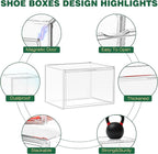 12 Pack Thicken Shoe Rack Organizer - Image 3