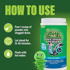 Green Gobbler Drain Clog Remover & Drain Cleaner Powder, 20+ Treatments - Image 3