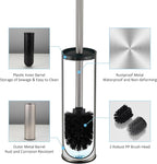 Toilet Brush and Holder Set Premium Material Toilet Bowl Cleaner Free Standing - Image 7