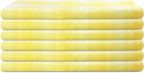 Kitchen Towels Set of 6 Yellow/White Checks 20x30 Inches 100% Cotton Highly - Image 2