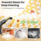 Handheld Steam Cleaner for Home, 2500W High Pressure Steam Cleaner for Car - Image 3
