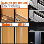 Upgraded 32.8FT Silicone Weather Stripping Door Seal, No Residue Glass Shower - Image 3