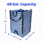 DURASACK Heavy Duty Home and Yard Bags 48-Gallon Reusable Self-Standing Lawn - Image 2
