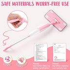 Pink Mini Spray Mop for Toddler-Girls Montessori Cleaning Toy That Real Spray - Image 2