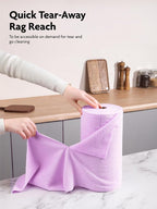 Fantasticlean Microfiber Cleaning Cloth Roll -75 pack, Tear Away Microfiber - Image 2