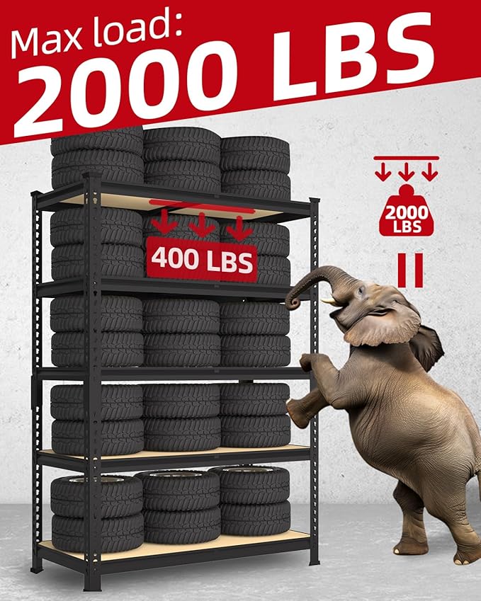 PrimeZone 36" x 16" x 72" Heavy Duty Storage Shelves - Image 7