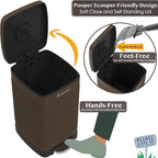 PAWZIDEA Dog Poop Trash Can Outside Odor Control, 5.3 Gallon Large Dog Waste - Image 4