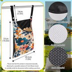 Colorful Gorgeous Flowers Rotatable Clothespin Storage Bag - Image 7