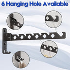 Wall Mounted Clothes Drying Rack, Wall Clothes Hanger Foldable, Laundry Hanger - Image 10