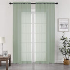 Chyhomenyc Living Room Sheer Curtains 96 Length 2 Panels Set by Chyhomenyc