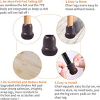 24 PCS Extra Small Silicone Chair Leg Floor Protectors - Image 3