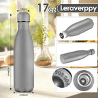 17oz Cola-Bottle Shaped Stainless Steel Leak-proof Water Bottle, Double Wall - Image 2