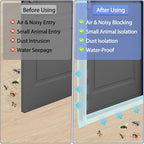 Weather Stripping Door Draft Stopper Flexible Self Adhesive Silicone Door Seal - Image 3