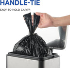 Small Trash Bags with Handles 2.6 Gallon 50 Count Black - Image 5