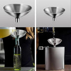 Small Funnel Set of 2, Stainless Steel Mini Funnel - Image 5