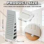 PATIKIL Rubber Door Stoppers for Bottom of Door, Door Wedge Stopper - Image 2