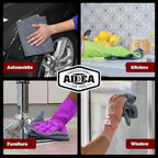 AIDEA Microfiber Cleaning Cloth Grey 10PK, Micro Fiber Cloth - Image 5
