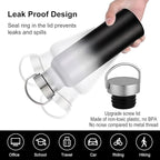 Neihepal 20 oz Insulated Water Bottles Bulk 2 Pack, Stainless Steel Double Wall - Image 4