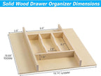 WelFurGeer Premium Wooden Silverware Organizer - Image 6