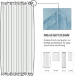 DWCN French Door Curtains – Rod Pocket Thermal Blackout Curtain - Image 3