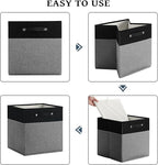 13 x 13 Inch Fine Linen Storage Bins - Image 4