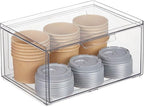mDesign Plastic Wide Stackable Kitchen Storage Organizer Bin Containers - Image 8