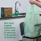 Compostic Home Compostable Trash Bags, 3 Gallon Small Kitchen Rubbish Bags - Image 3