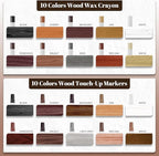 20 Colors Wood Filler Sticks Furniture Markers Touch up, Fill Putty Stick - Image 2
