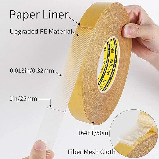 Double Sided Tape Heavy Duty, 1in x 164FT, Extra Large Universal High Tack - Image 2