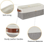 DULLEMELO Small Storage Baskets 15"x6"x5.5", Fabric Storage Bins - Image 4