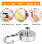 MIKEDE Magnetic Hooks, 28Lbs+ Strong Magnetic Hooks Heavy Duty - Image 3