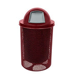 COATEDOUTDOORFURNITURE RDT-P-BUR Heavy Duty Round Trash Receptacle by CoatedOutdoorFurniture